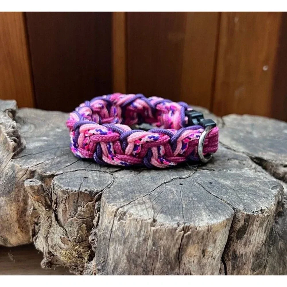 7.5 in. Size, Bracelet or Quick Release Paracord Dog Collar